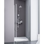 Schulte - porte de douche pivotante, verre 5 mm, style, profilé alu argenté sur mesure 60 x 192 cm Schulte - porte de douche pivotante, verre 5 mm, style, profilé alu argenté sur mesure 60 x 192 cm