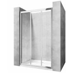 Rea - porte de douche alex chrome 80