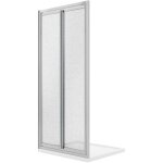 Paroi de douche portes saloon pivotantes battante verre opaque cabine niche h 185
