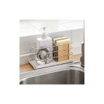 Porte - éponge en acier inoxydable 304, multifonctionnel pour évier de cuisine, organisateur d'évier, ... Porte - éponge en acier inoxydable 304, multifonctionnel pour évier de cuisine, organisateur d'évier, ...