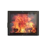 Porte de foyer htt 602 noire intgrale