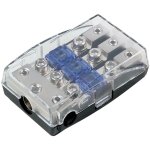 Porte - fusible mini anl - argent - 1 x 35 mm2 + 2 x 20 mm2