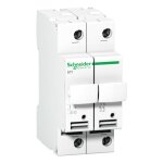 Porte - fusible schneider 2p 32a 10. 3x38 2 modules a9n15651