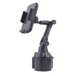 Support de tlphone portable pour voiture 2024, 6, 8 pouces, position tasse d'eau, longue tige, rglage ...