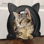 Porte int�rieure pour chat, porte pour chat, chati�re pour chat jusqu'� 10 kg, tunnel pour chat pour ...