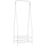 Woltu - porte - manteau avec 2 tagres  chaussures, penderie  vtements en mtal, 58, 5x32x158 cm, ...