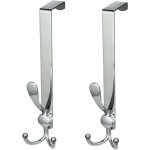 Porte manteau pour porte, 2 pcs patre de porte sans percage en acier inoxydable, crochet de porte pour ...