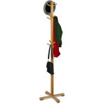 Relaxdays - porte - manteau bambou, avec 12 crochets, hlp 179, 5 x 50 x 50 cm, design d'arbre, minimaliste, ...