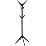 Porte - manteaux en bois 8 tiges noir Porte - manteaux en bois 8 tiges noir