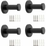 Norcks - porte manteau mural 4 pcs patere murale acier inoxydable crochet porte manteau pour v�tements ...