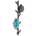 Relaxdays - porte - manteaux mural avec 8 patres, conome en place, dcoratif, mtal, 100, 5 x 19, 5 ...