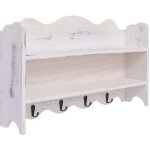 Porte - manteau mural blanc 50x10x30 cm bois vidaxl Porte - manteau mural blanc 50x10x30 cm bois vidaxl