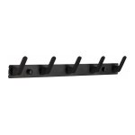 Alovez - porte manteau mural, crochet patère noir mat aluminium, patère portemanteau à 5 crochets moderne ... Alovez - porte manteau mural, crochet patère noir mat aluminium, patère portemanteau à 5 crochets moderne ...