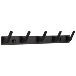 Porte manteau mural, crochet patère noir mat aluminium, patère portemanteau à 5 crochets moderne pour ... Porte manteau mural, crochet patère noir mat aluminium, patère portemanteau à 5 crochets moderne pour ...