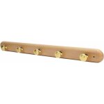 Porte - manteau mural, pat�re en h�tre avec �tag�re 46, 5 x 6, 2 cm cintre � chapeau pour mur dans l'entr�e, ...