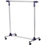 Porte - manteau, portant � v�tements sur roulettes, tringle r�glable en hauteur et extensible, armoire ...