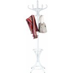 Costway - porte - manteau sur pied avec 12 crochets en bois massif pour manteaux chapeaux parapluie 51 ...
