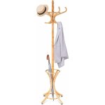 Relax4life - porte - manteau sur pied en bois massif avec 12 crochets, perroquet porte - manteaux penderie ...