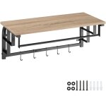 Porte - manteau � suspendre style industriel bois clair