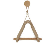 Porte - mouchoirs en corde de chanvre en bois massif tenture murale corde