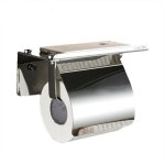 Porte - papier hyginique mural avec support de rangement en acier inoxydable 304 avec support de tlphone ...