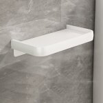 Porte papier toilette auto - adhsif, derouleur papier toilette mural avec tagre en acier inoxydable, ...