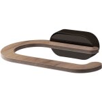 Porte - papier toilette bergen, noir / bois