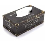 Porte - papier toilette couverture de bo�te � mouchoirs en bois rectangulaire r�tro, porte - serviettes ...