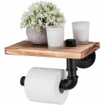 Porte papier toilette avec �tag�re, porte rouleau de papier toilettes mural, d�rouleur papier toilette ...