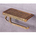 Porte - papier toilette mural, support papier toilette avec plateforme de rangement pour salle de bain ...