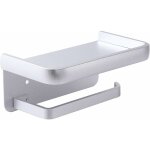 Porte papier toilette mural support papier rouleau aluminium derouleur papier wc avec �tag�re de rangement ...