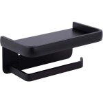 Porte papier toilette mural support papier rouleau aluminium derouleur papier wc avec �tag�re de rangement ...