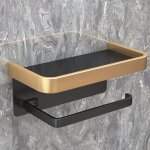 Porte - papier toilette salle de bain sans poinonnage cintre mural papier toilette rouleau (double couche ...