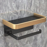 Porte - papier toilette salle de bain sans poin�onnage cintre mural papier toilette rouleau (double couche ...