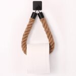 Porte - papier toilette, porte - serviette en corde de chanvre pour salle de bain et cuisine porte - ...