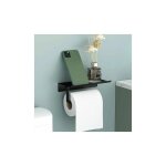 Porte - papier toilette support mural en aluminium (perfor / non perfor) porte - rouleau avec tagres ...