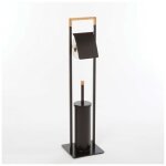 Porte papier wc avec balayette sur pied chic - msv - 40. 07651