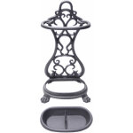 Porte - parapluie en fonte pour jardin avec bassin amovible