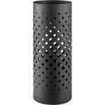 Porte parapluie en mtal avec bassin d'eau, design industriel, noir