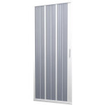 Idralite - porte paroi de douche pliante en pvc blanc h 185 avec ouverture lat�rale mod. flex 80 cm