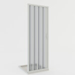 Idralite - porte paroi de douche pliante pvc r�ductible 185 cm mod. giglio avec ouverture lat�rale 100 ...