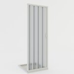 Idralite - porte paroi de douche pliante pvc r�ductible 185 cm mod. giglio avec ouverture lat�rale 90 ...