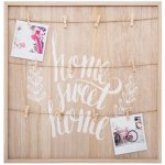 Porte photos corde effet bois ethnique - home