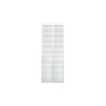 Levigne - portes de placard pliantes persiennes laques blanches 71 cm