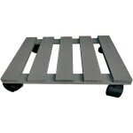 Porte plante carr� � roulette werka pro 30x30cm
