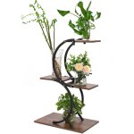 Porte plante interieur 4 niveaux, support plantes en mtal, tagre plante interieur support pot de fleurs ...