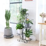 Porte plante interieur support pour plantes d'int�rieur en m�tal support pot de fleurs escalier plantes ...