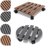 Einfeben - swanew porte plante a roulettes, capacit de 80 kg chariot  roulettes pot de fleur interieur ...