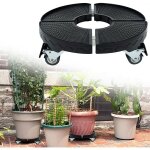 Uisebrt porte plante a roulettes support de pot de fleur avec roues 360 , 39 - 52 cm rglable pour pot ...