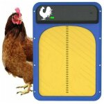 Porte de poulailler automatique � piles - 1pcs - avec capteur de lumi�re - kit de porte de poulailler ...